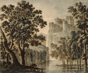 古典的な風景の中の城